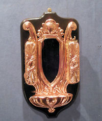 Copper Brush and Mirror Hall Set