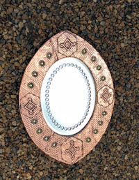 Copper Clad Bevelled Wall Mirror M145