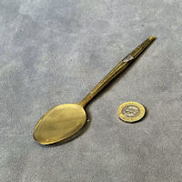 Cowhorn Spoon with Silver Mount C92