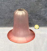 Cranberry Tinted Glass Lamp Shade S610