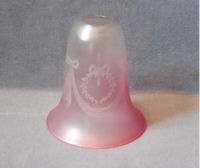 Cranberry Tinted Glass Lamp Shade S266