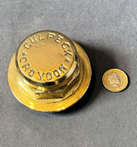 Croydon Brass Waggon Hub Cap HC18