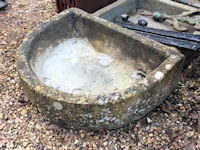 D Shaped Stone Sink