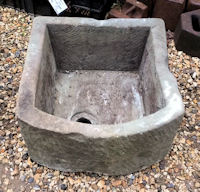 'D' Shaped Stone Sink SS86