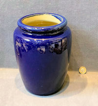 Dark Blue Glazed Stoneware Jar SJ321