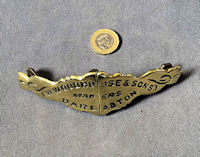 Darlaston Saddler's Brass Name Plate HB199