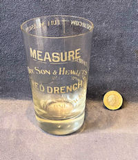 Day Son & Hewitt's Glass Measure VT70