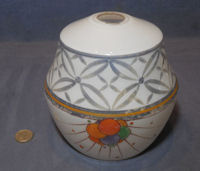 Decorated White Glass Lamp Shade S63