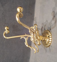 Double Brass Hat and Coat Hooks