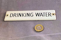 Drinking Water Enamelled Sign NP449