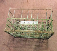 E S B Galvanised Milk Crate, many available DP236