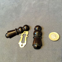 Ebony Keyhole Covers, 2 similar KC519