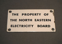 Electricity Board Enamel Sign S207
