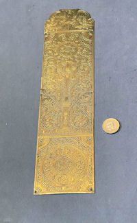 Embossed Brass Fingerplate FP584