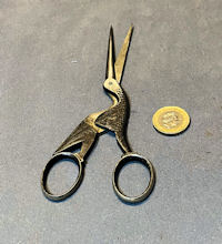 Engraved Steel Scissors S29