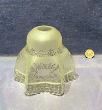 Etched and Frosted Glass Lamp Shade S608