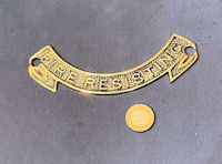 Fire Resisting Brass Name Plaque SP226