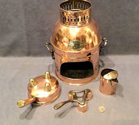 Foots Patent Copper Heater for Steam Baths 