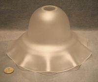 Pair of Frosted Glass Lamp Shades S267