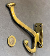 G.W.R Brass Hat & Coat Hook CH160