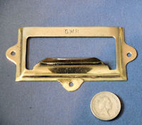 GWR Brass Drawer Label Frame, 2 available LF11