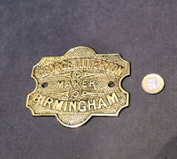 George Titherton Brass Safe Plate SP169