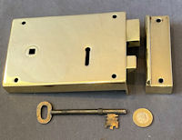 Gibbons Brass Rim Lock RL921