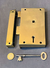 Gibbons Brass Rim Lock RL997