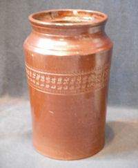 Glazed Stoneware Preserve Jar BJ117
