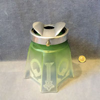 Green Tinted Glass Lamp Shade S483