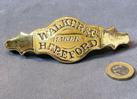 Hereford Saddler's Brass Name Plate HB198