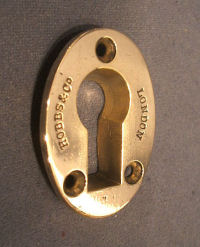 Hobbs & Co Brass Keyhole Surround, 10 available KC103