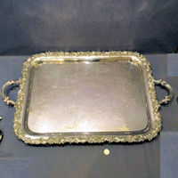 Huge Silver Plated Tray T146