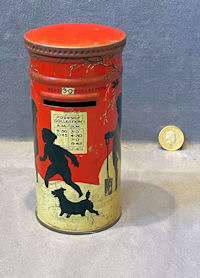 Huntley & Palmers Postbox Money Box T130