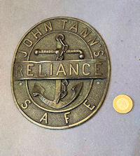 John Tanns Brass Safe Plate SP228