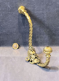 Large Brass Hat & Coat Hook CH85