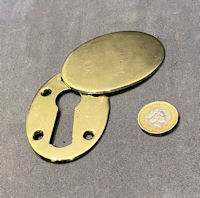 Large Brass Keyhole with Cover KC581