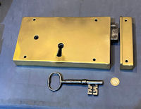 Large Brass Rim Lock RL1010