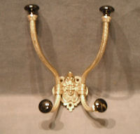 Large Double Brass Hat and Coat Hook