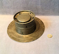Large Pewter Inkwell IW80 