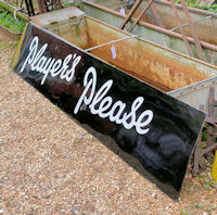 Large Players Please Enamel Sign S408