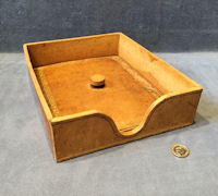Leather Covered Filing Tray FC6