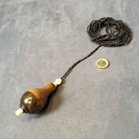 Lignum Vitae Pendant Electric Bell Push EP527
