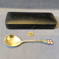 Lincoln Imp Enamel and Silver Spoon P23