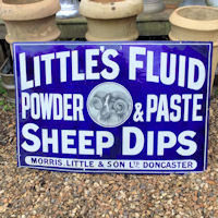 Little's Fluid Sheep Dip Enamel Sign