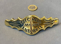 Ludwell Saddler's Brass Name Plate HB207