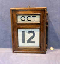 Mahogany Wall Calendar