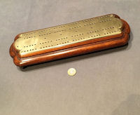 Mahogany and Brass Crib Board 