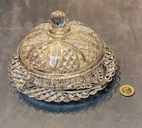 Mineral Water Manufacturer Glass Butter Dish A207