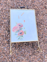 Mirror and Brass Fire Screen F287